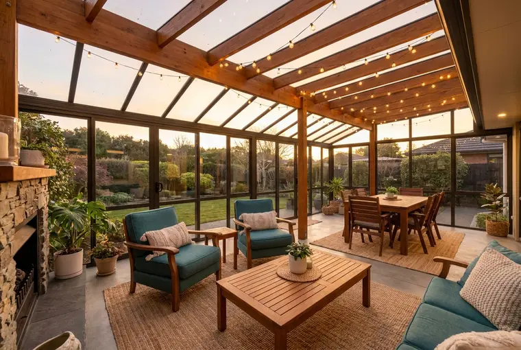 Alfresco & patio blinds in Adelaide (illustrative)